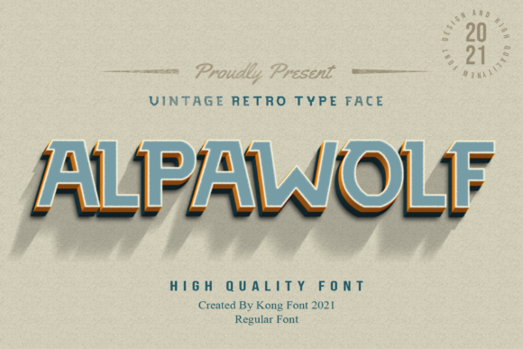 Alpawolf: A Display Font for Timeless, Vintage-Inspired Branding