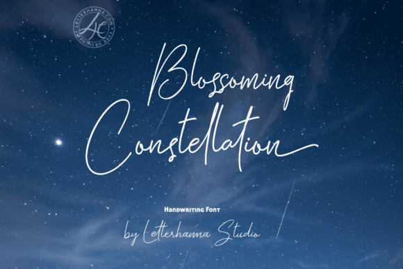 Blossoming Constellation: A Font Where Stars Meet Petals