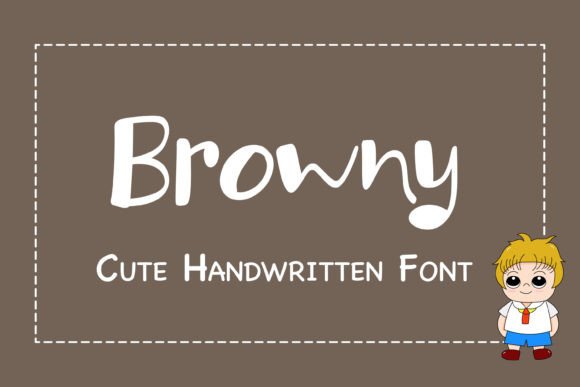 Browny: A Handwritten Font for Whimsical and Modern Designs