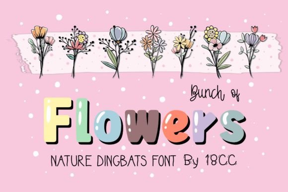 Bunch of Flowers: A Dingbats Font for Natural Branding