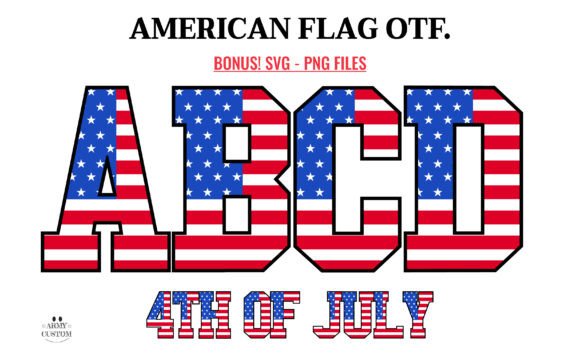 Celebrate Patriotism with the Varsity American Flag Typeface