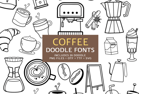 Coffee Doodle: A Playful Font for Charming Designs