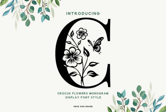 Crocus Monogram: A Font That Captures Delicate Elegance