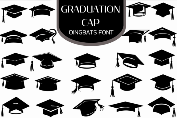 Designing with Academic Flair: The Graduation Cap Font