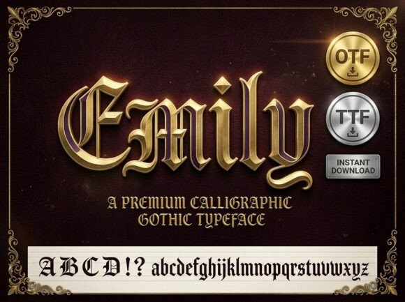 Emily: The Gothic Typeface That Whispers Luxury