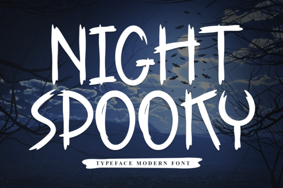 Night Spooky Font: The Bold Typeface for Thrilling Designs