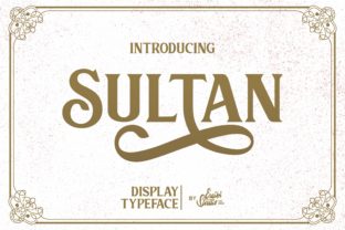 Sultan: A Vintage Serif Font That Commands Attention
