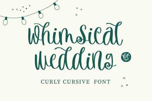 The Sweet, Bouncy Spirit of a Whimsical Wedding Typeface
