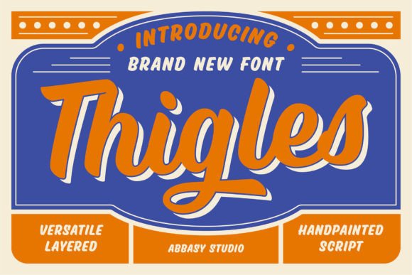 Thigles: The Hand-Painted Font That Brings Retro Charm to Modern Design