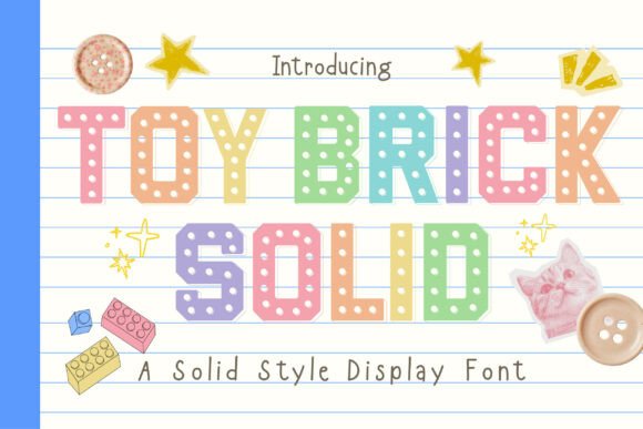 Toy Brick Solid: Building Bold Visuals with Playful Typography