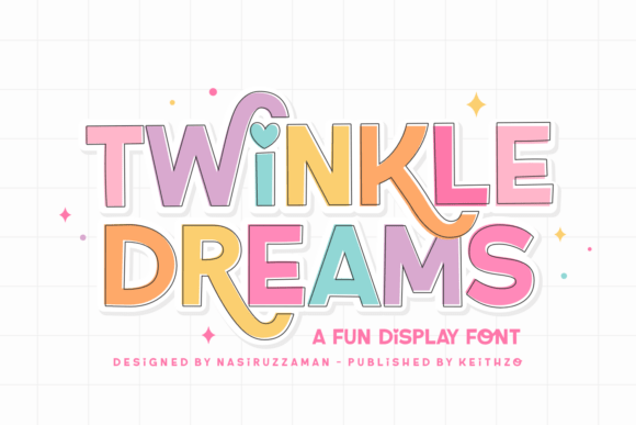 Twinkle Dreams: A Playful Font for Holiday and Children's Designs